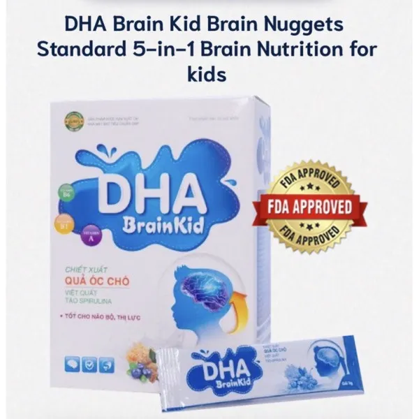 Cốm Bổ Não Dha Brain Kid _ Hải Linh (H20Gói) K89- D6.27