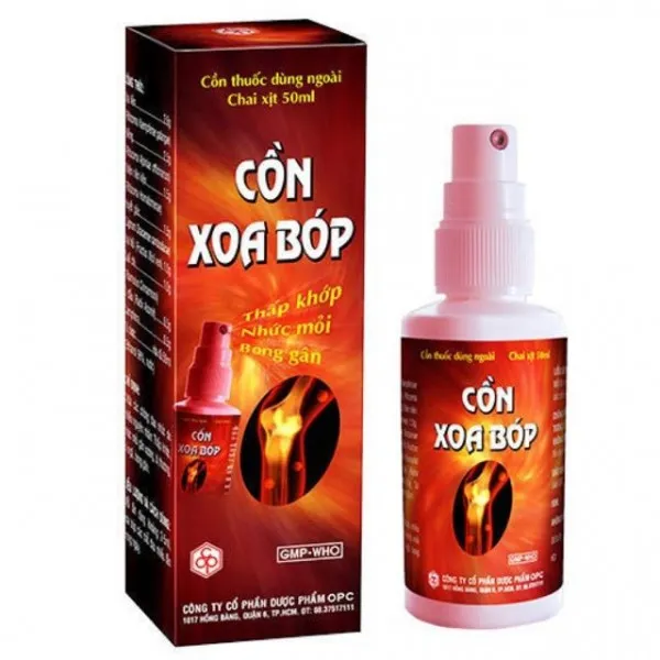 Cồn Xoa Bóp Opc Xịt (C50Ml)