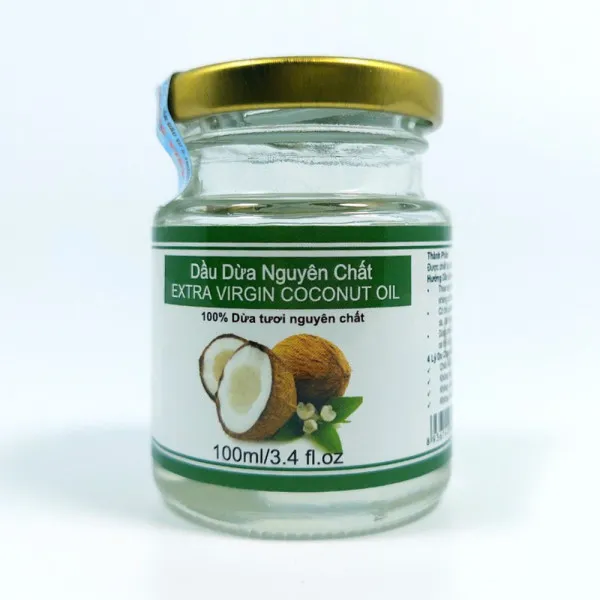 Dầu Dừa Nguyên Chất Coconut Oil Hưng Việt (L100Ml)