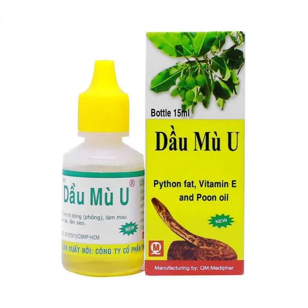 Dầu Mù U Quang Minh Mediphar (Cọc10L15Ml)