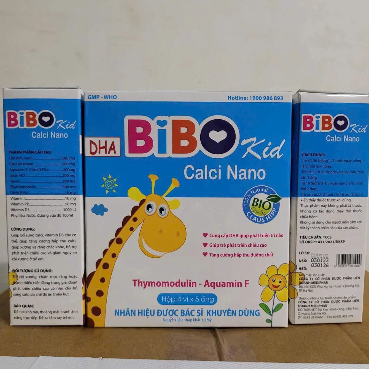 DHA Bibo Kid Calci nano- H20ống 5ml