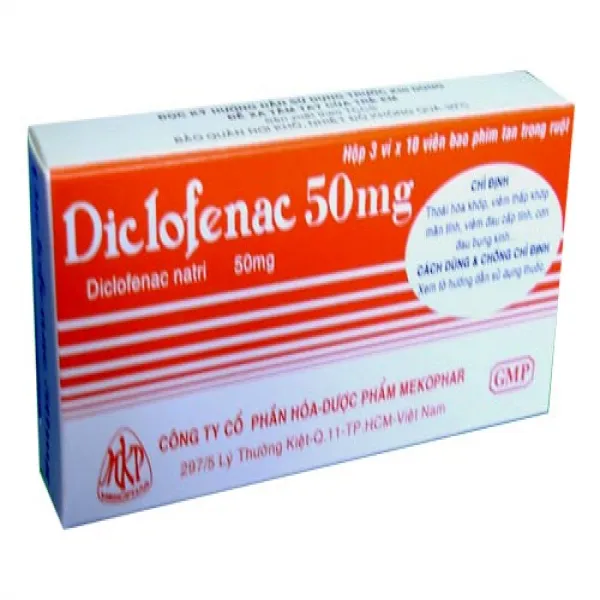 Diclofenac 50Mg Mekophar (H30V)