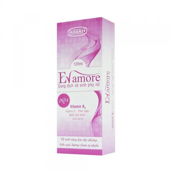 Dung Dịch Vệ Sinh Phụ Nữ Evamore _Hasan (C120Ml)