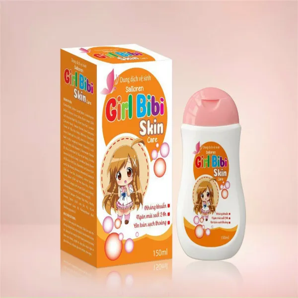 Dung Dịch Vệ Sinh Trẻ Em Girl Bibi _Cam (L150Ml) K100