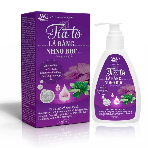 Dung Dịch Vs Tía Tô Lá Bàng Nano Bạc, Vòi _Wg (Lọ150Ml)