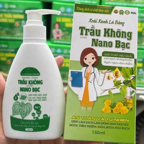 Dung Dịch Vs Trầu Không Nano Bạc, Vòi _Bác Sĩ Mới (Lọ150Ml) K120