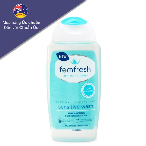 Femfresh 0% Sensitive Wash Nhạy Cảm (C250Ml) Trắng