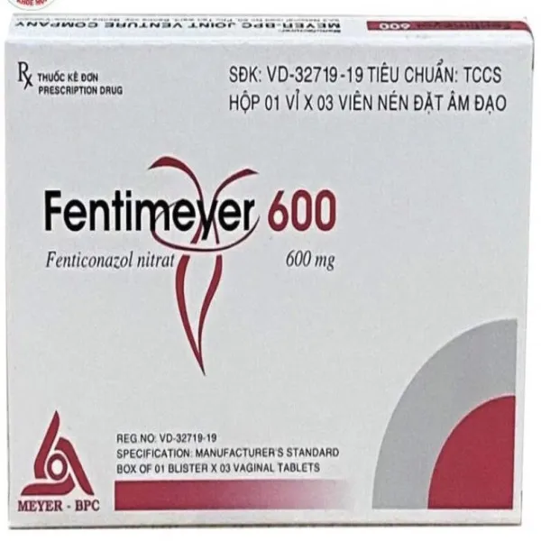 Fentimeyer 600Mg Viên Đặt _Meyer (1 Vỉ X 3 Viên)