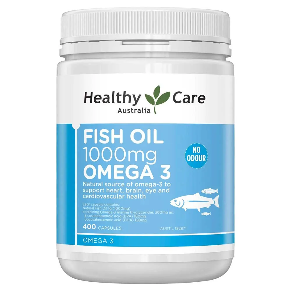 Fish oil 1000mg omega3 healthyl care (L/400viên)