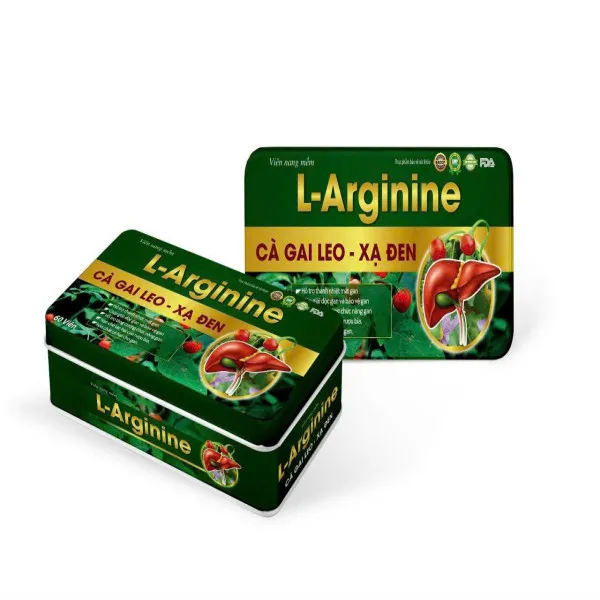 Gan L-Arginin Cà Gai Leo Xạ Đen _Hộp Sắt Tdh (Hộp60V) K60H