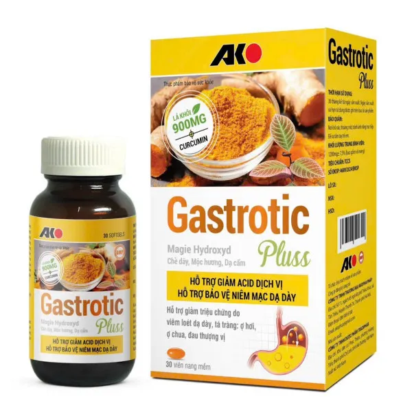 Gastrotic Pluss Dạ Dày Viên _Ako (Lọ30V) K70H