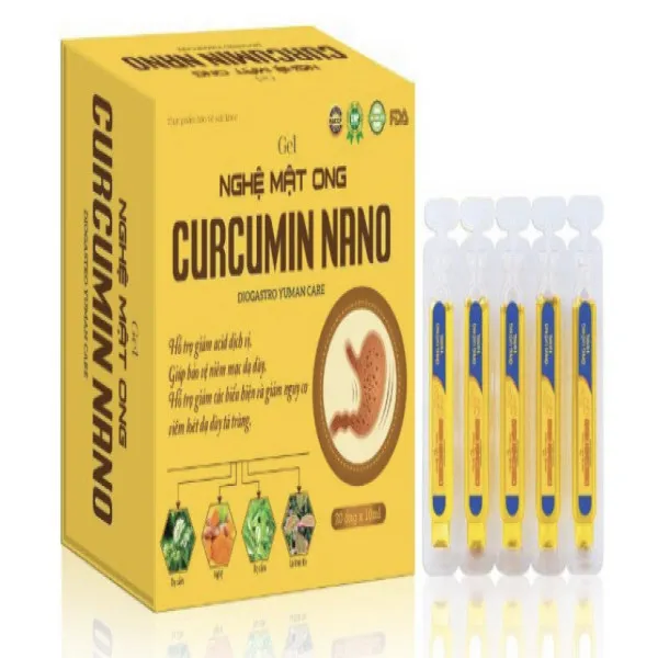 Gel Nghệ Mật Ong Curcumin _Ống Vàng (H20 Ống)