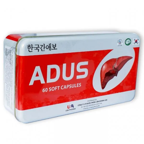 Giải Độc Gan Adus _Hộp Sắt, Us (Hộp100 Viên) K56H