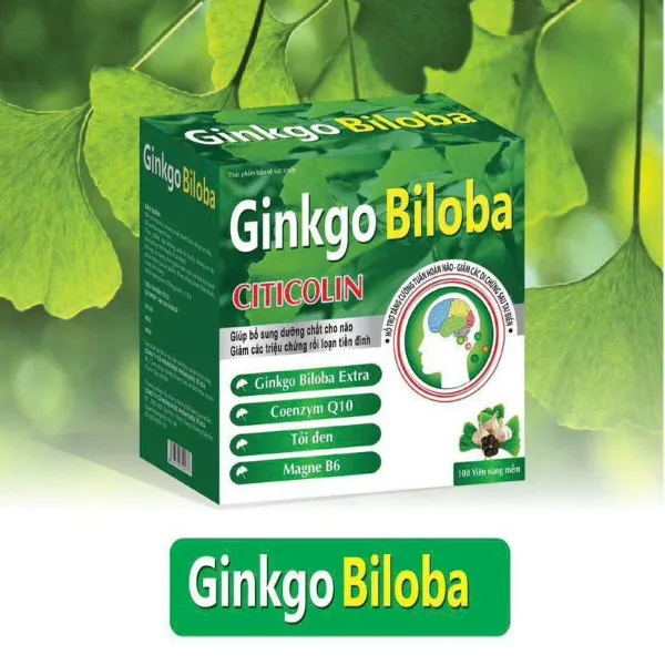 Ginkgo Biloba Citicolin Xanh Lá, Trắng _Us (H100V) (Mẫu 1) K120H