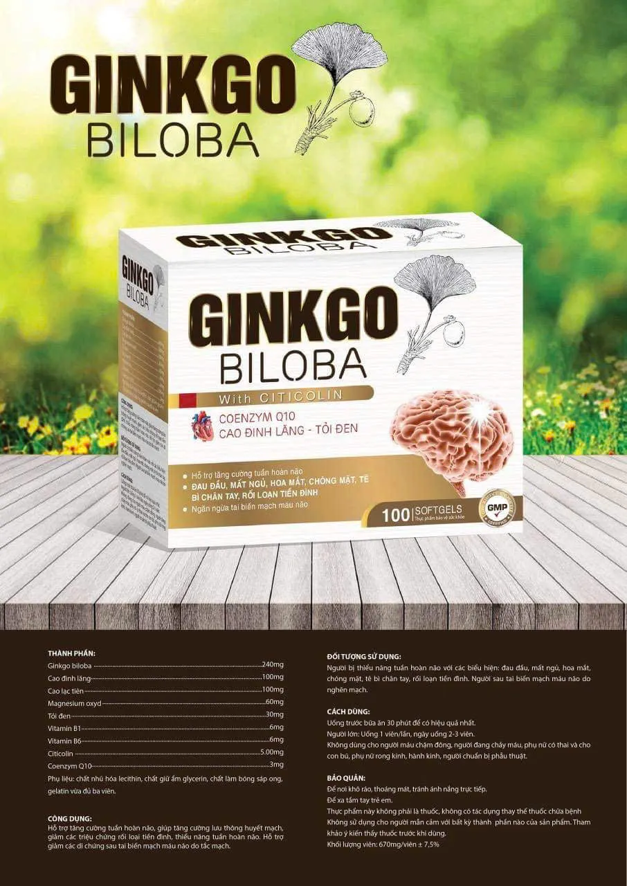 ginkgo biloba (H10vỉ X 10viên)