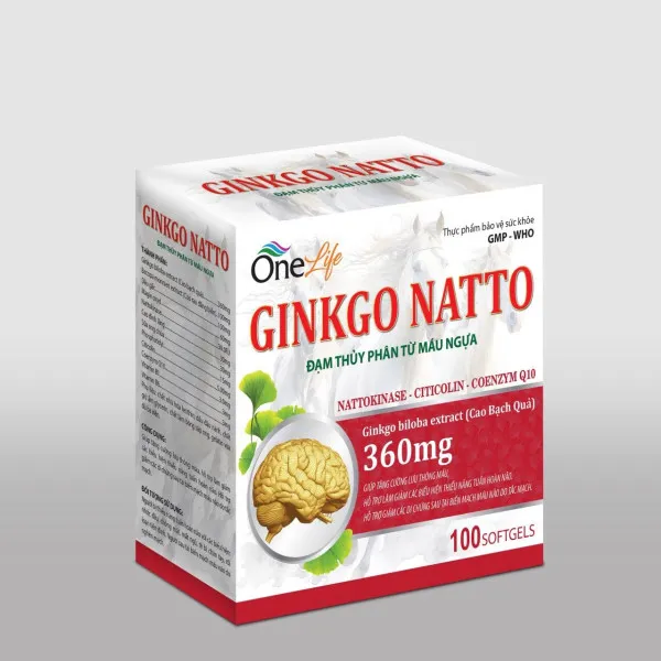 Ginkgo Natto 360Mg Trắng Đỏ _Onelife (H10 Vỉ X 10V)