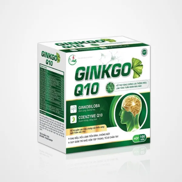 Ginkgo Q10 Trắng Xanh _Thăng Long (H10 Vỉ X 10V) K72H