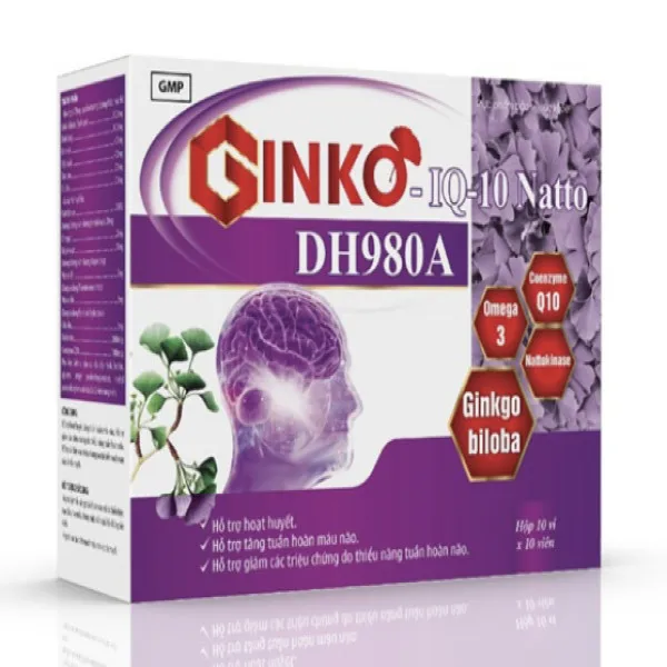 Ginko Iq10 Dha980A _Yn (H/10 Vỉ X 10V) Tím