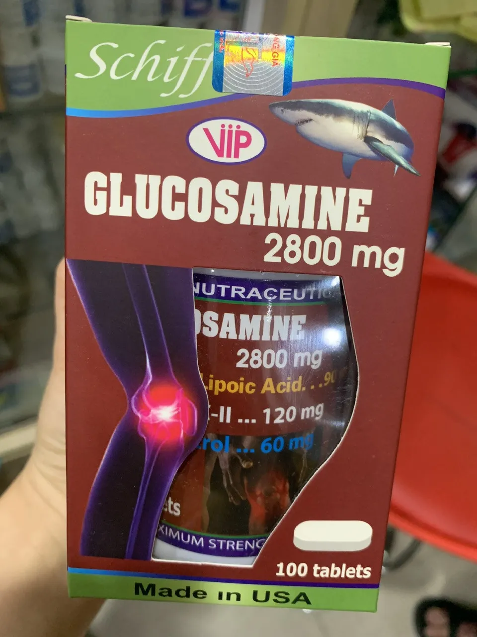 Glucosamin 2800mg Mĩ (100Viên)