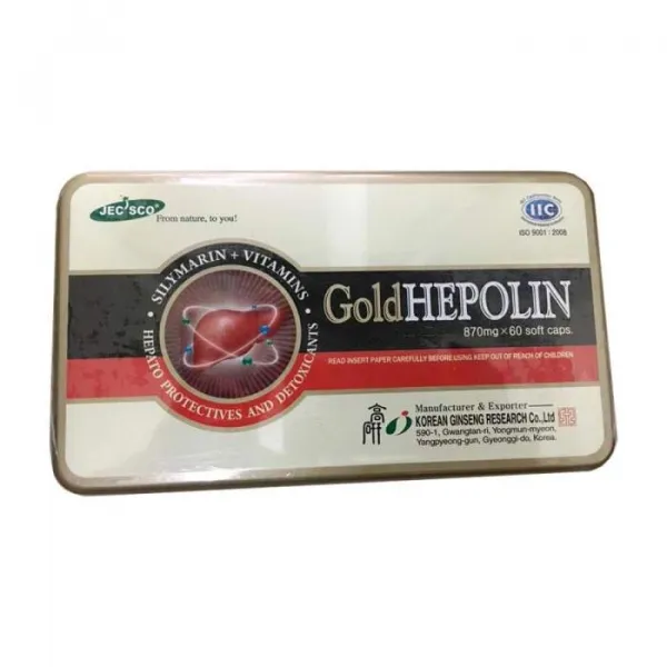 Gold Hepolin Bổ Gan Hộp Sắt _Hàn Quốc (H60V)