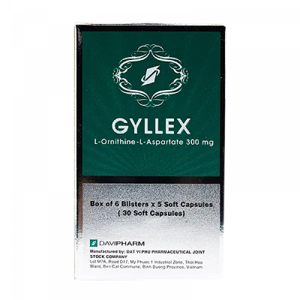 Gyllex L-Ornithin-L-Aspartat 300Mg Davi Pharm (H30V)