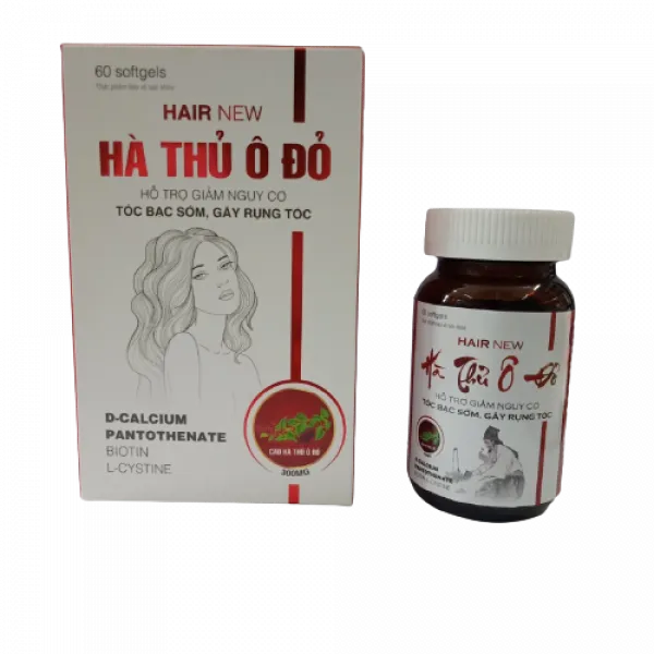 Hair New Hà Thủ Ô Đỏ _Ako (Lọ60V) D3.27