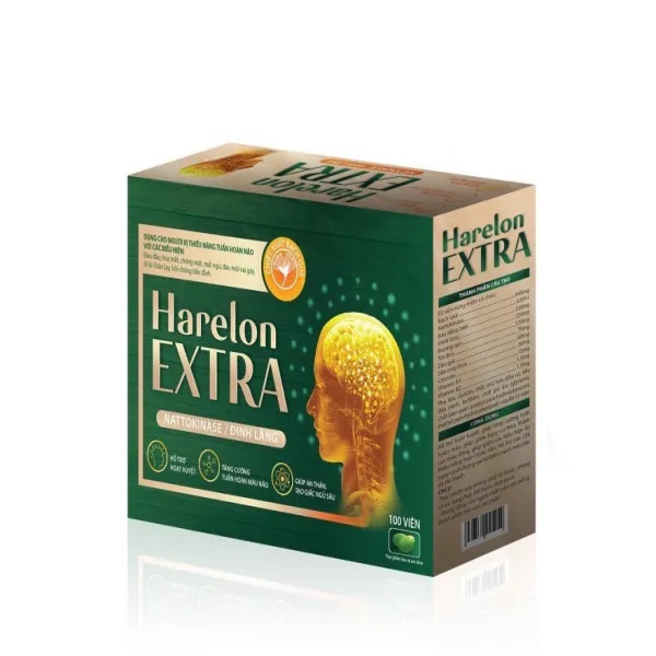 Harelon Extra Nattokinase Ginkgo _Hà Nội (H10 Vỉ X 10V) hàng điểm