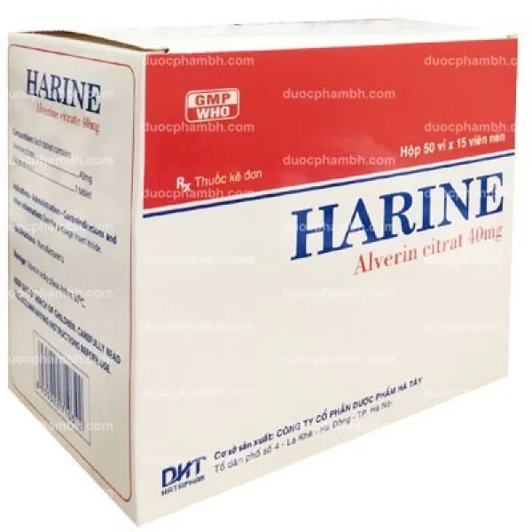 Harine (Alverin Citrat 40Mg) _Hà Tây (H50 Vỉ X 15V)