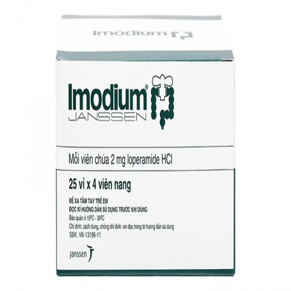 Imodium (Lope 2Mg) _Janssen Thái (H25 Vỉ X 4V)