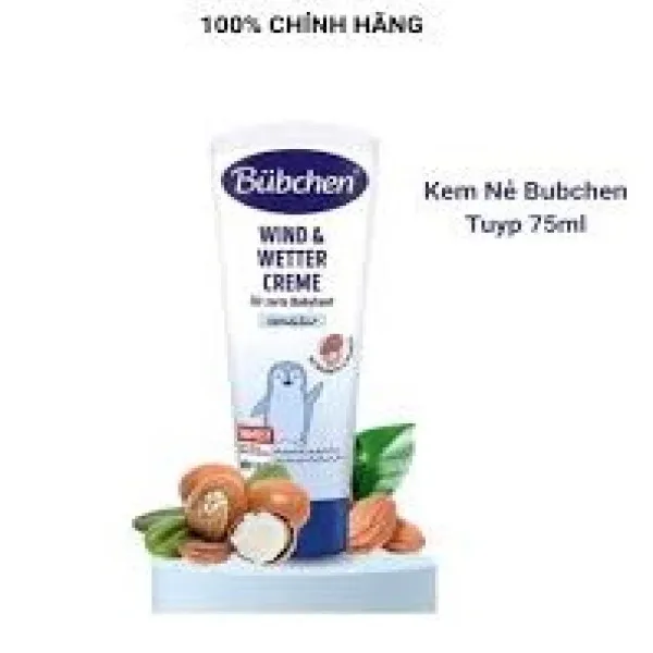 Kem Nẻ Bubchen Wind & Wetter Cream Hạnh Nhân, Sơ Sinh _Đức (Tuýp/75Ml)