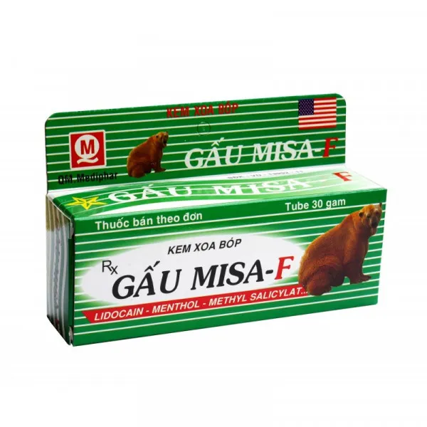 Kem Xoa Bóp Gấu Misa (Tuýp30Gr)