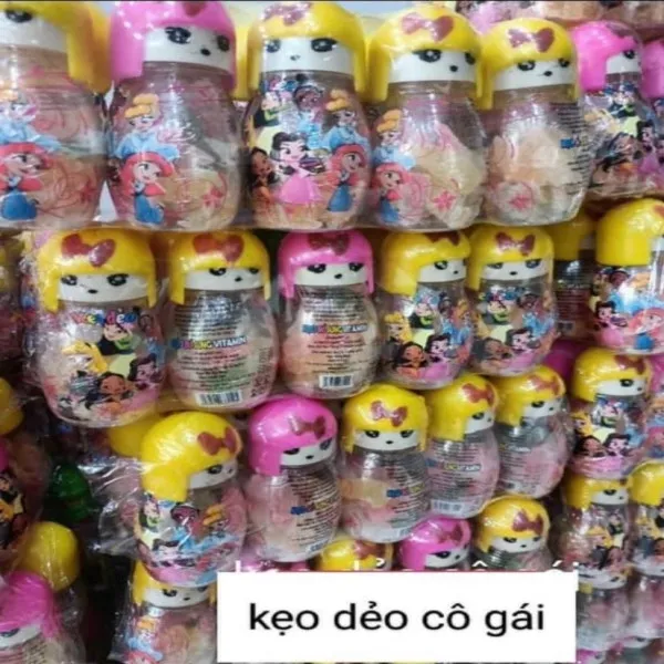 Kẹo Dẻo Cô Gái Malisa Có Đường (Cọc/15 Lọ)