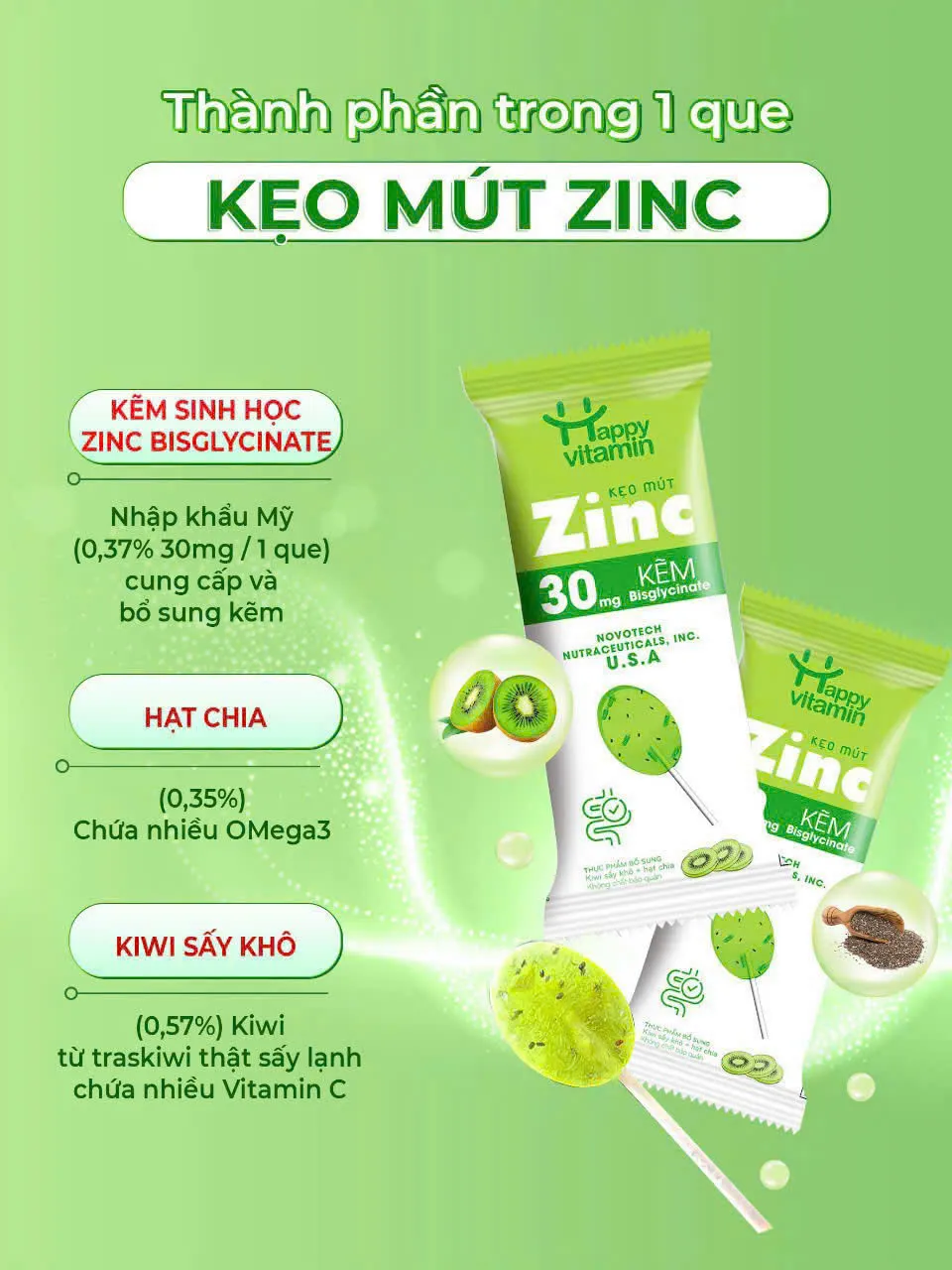 kẹo mút zinC (bán 1 dây 10 gói)