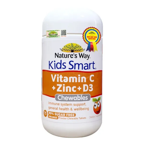 Kids Smart Vitamin C, Zinc, D3 Chewable (H75V)