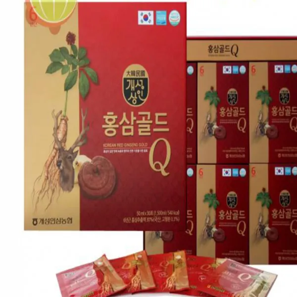 Korean Red Ginseng Gold Q (H30 Gói X 50Ml) - Hồng Sâm Nước Q