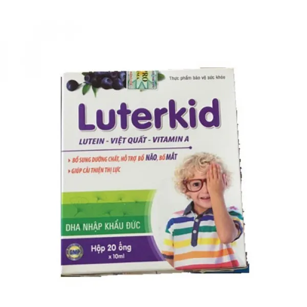 Luterkid Lutein Việt Quất Vtm A Gmp (H20Ố)