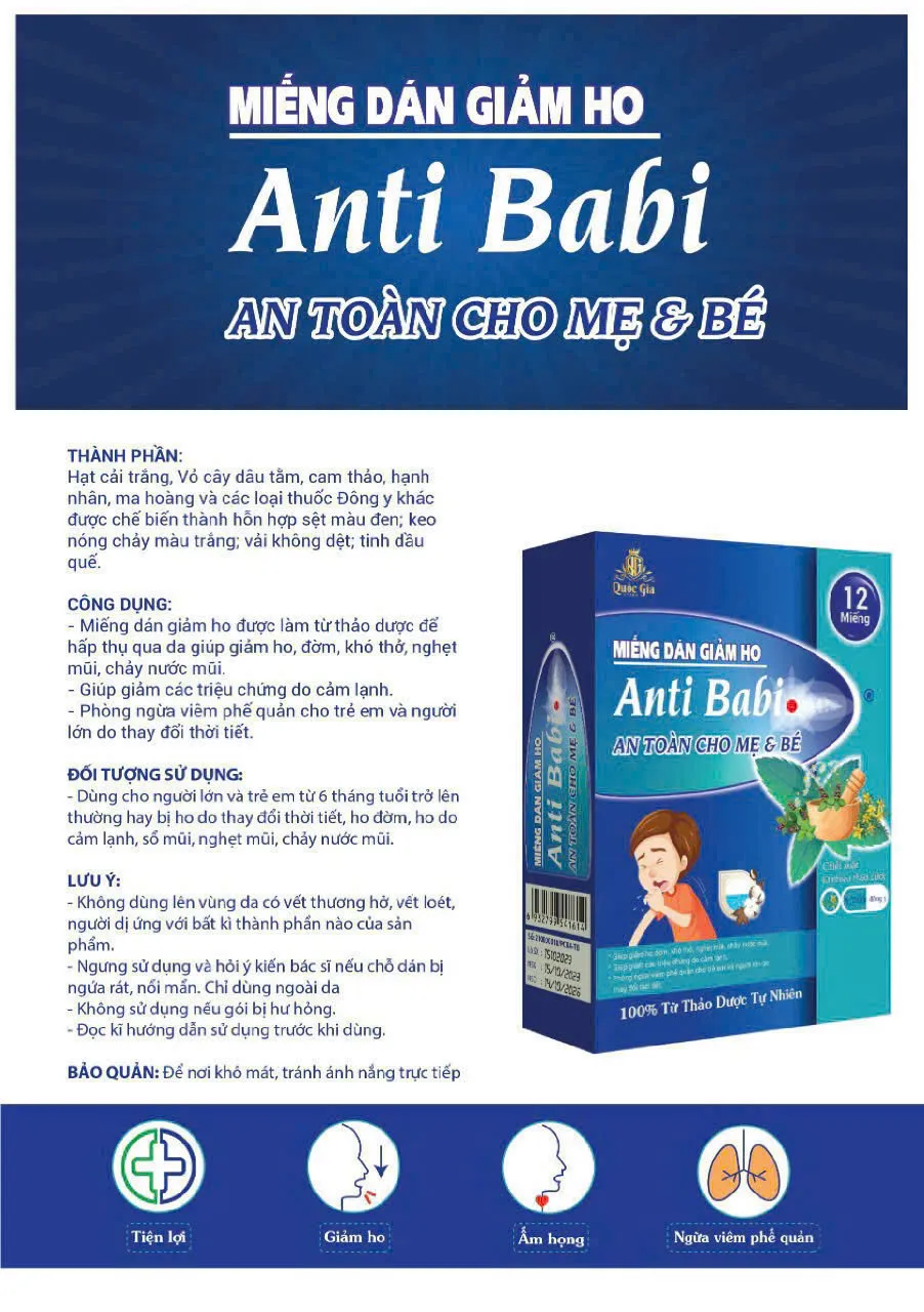 miếng dán giảm ho anti babi