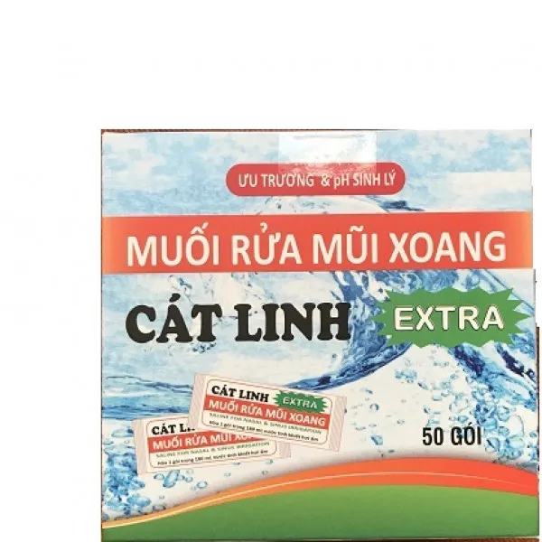 Muối Rửa Mũi Xoang Extra Cát Linh (H/50 Gói)