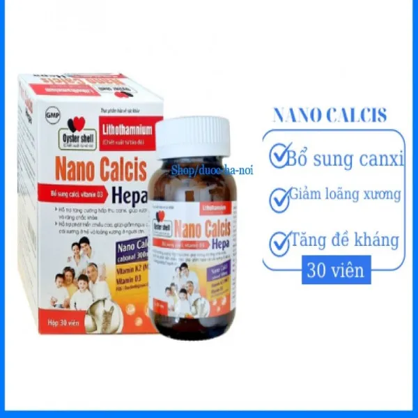 Nano Calcis Hepa (Lọ/30 Viên)