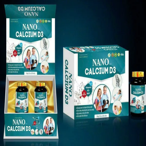 Nano Calcium D3 _ Gỗ (H2 Lọ X 30V) Canxi Cử Tạ - D8.26