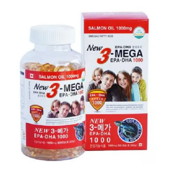 New 3 Mega Epa-Dha 1000 Salmon Oil (L300V)