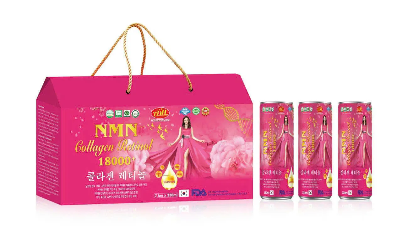 NMN collagen retinol 18000+ lon hồng (H7lon X 330ml)