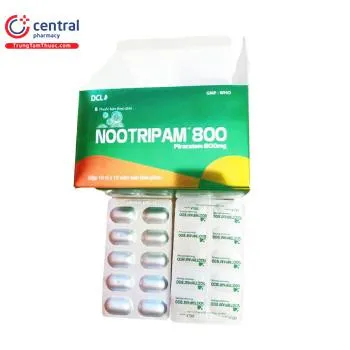 Nootripam 800 (Piracetam 800mg) H10vỉ 10viên