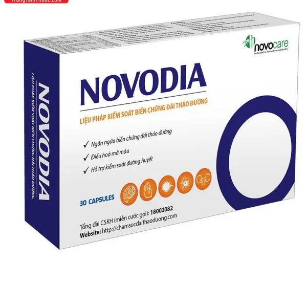 Novodia Tiểu Đường _Novocare (Hộp3 Vỉ X 10 Viên)