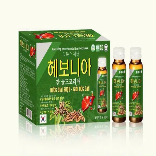 nước Giải Rượu Giải Độc Gan Chữ Hàn _Xanh (H10 Lọ30Ml) K30H