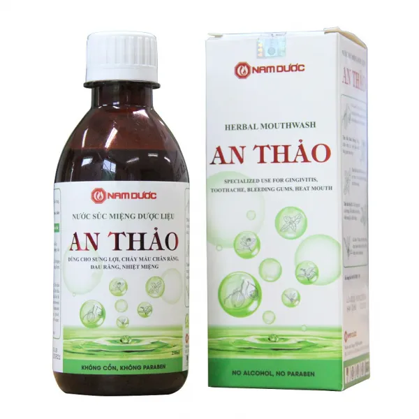 Nước Súc Miệng Dược Liệu An Thảo Nam Dược (C/250Ml)