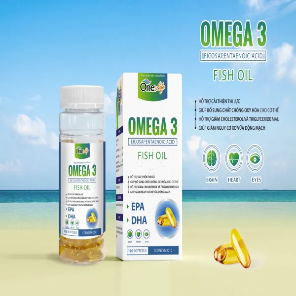 Omega 3 Epa Dha Trắng _Onelife (Lọ100V) hàng điểm