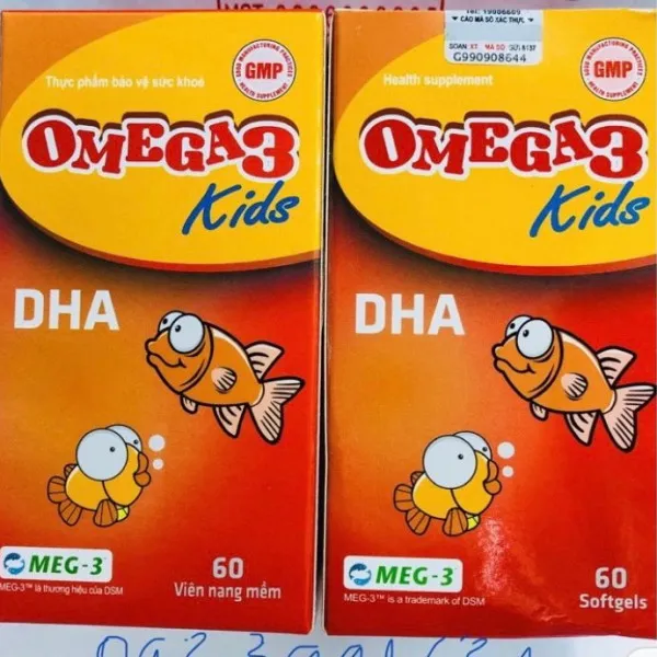 Omega 3 Kids Dha _Hình Cá (Lọ60V)