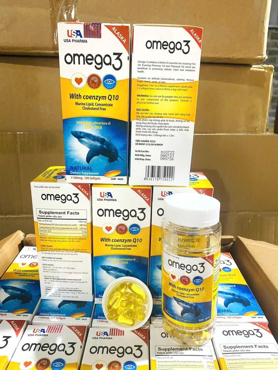 omega 3 vàng us lọ 100 viên