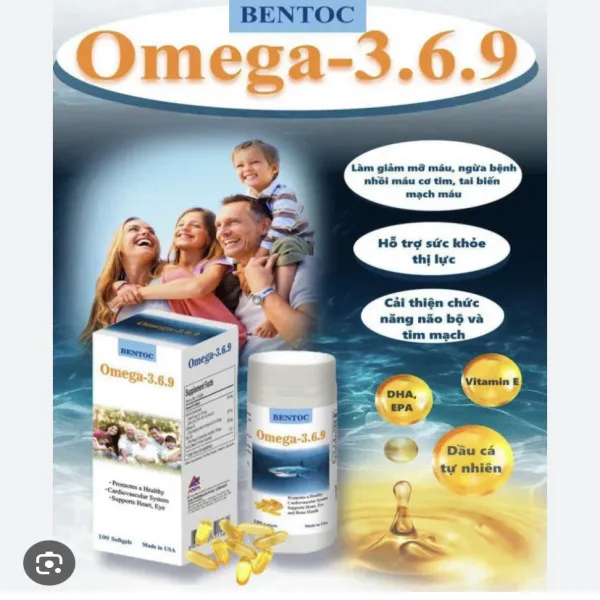 Omega 369 Bentoc Mĩ (Lọ 100 Viên)